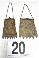 Pair of Deco Mesh Purses Lot #2