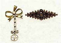 14K Georgian Style Pins