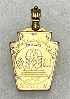 14K Gold Antique Masonic Locket