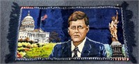 Vintage Italian John F. Kennedy JFK Tapestry