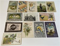Lot Of Antique Easter Embossed Postcards