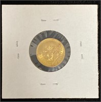 (BA) 1945 Mexican Gold 2.5 Peso Coin. 0.0603 Troy