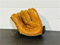 antique leather baseball mitt by Copper-Weeks