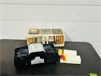 vintage battery operated card shuffler in box