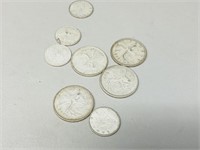 1968 Canadian Dimes and Quarters
