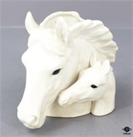 Ceramic Mare & Foal Planter