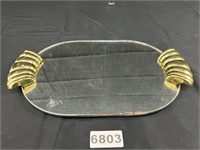 Vintage Mirrored Dresser Tray