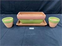 Terracotta Planter & Pots Set