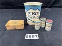 Busch Beer Matches, Busch Wax Cup, Busch Box