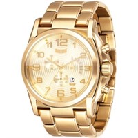 Vestal Men's De Novo Stainless Steel Watch Gold