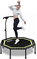 ONETWOFIT 51" Silent Trampoline with Adjustable