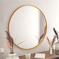 HBCY Gold Circle Wall Mirror