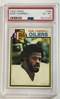 1979 Topps #390 Earl Campbell PSA 6 Sports Card