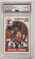 1989 NBA Hoops  #21 Michael Jordan PSA 10 Sports