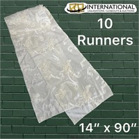10 Textured Table Runners (14" x 90")