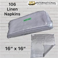 106 Linen Satin Napkins (16" x 16")