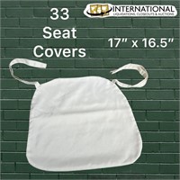 33 Fabric Seat Covers w Ties