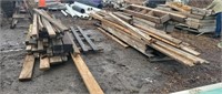 4 Pallets of assorted wood & Cribbing