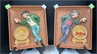 (2) Neuweiler Ale and Hochbery beer plaques,