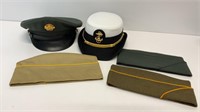 (5) Various size military hats