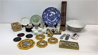 Asian  Decor: Coasters, Plates with stands, Hand