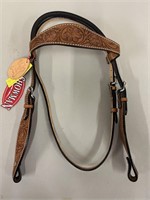 Tooled Leather Headstall