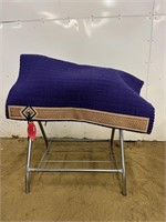 Wool Show Pad with Leather Trim
