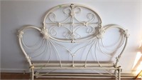 Victorian Cast iron bed frame including