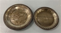 Two Sterling Nut Dishes