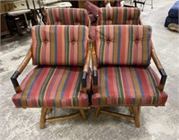 4 Thomasville Furniture Co. Oak Arm Chairs