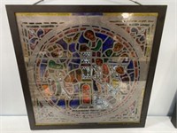 Stained Glass Style Framed Artwork