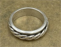 Men's Sterling .925 Stamped Mexico Twisted Cord Sp