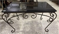 Heavy Marble Top Iron Coffee Table