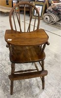 Antique Windsor Style High Chair
