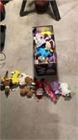 Assorted dog toys