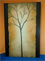 Canvas art tree painting 24" x 36"