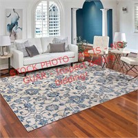 Henley Area Rug Flora blue 5ft.3in.x7 Ft.