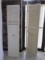 2 SETS OF PAINTED BI-SHUTTER DOORS