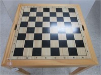 CHESS/CHECKERS GAME TABLE-NO GAME PIECES
