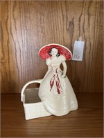 Signed Vintage Ceramic Lady
