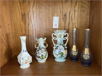 4 Old Decorative Vases