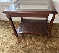 Glass Top Side Table