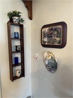 Decor Items & Shelf on Wall