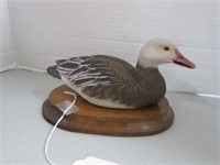 HAND PAINTED DUCK FIGURINE-SIGNED