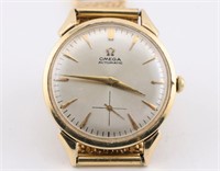 14K Gold Omega Automatica 17J Men's Watch