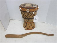 AFRICAN STYLE DRUM AND BOW
