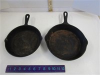 SMALL CAST IRON PANS