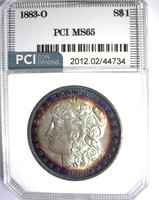 1883-O Morgan PCI MS-65 Bold Rim Color