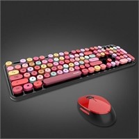 Mofii Wireless Keyboard and Mouse Combo, Black Mix