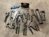 HVAC tools- shears, flaring tool, pipe cutter